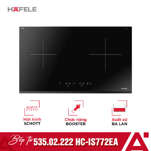 Bếp từ 2 vùng nấu Hafele HC-IS772EA 535.02.222
