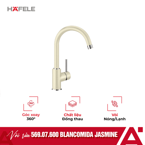 Vòi rửa chén bát Hafele Blancomida màu Jasmine 569.07.600