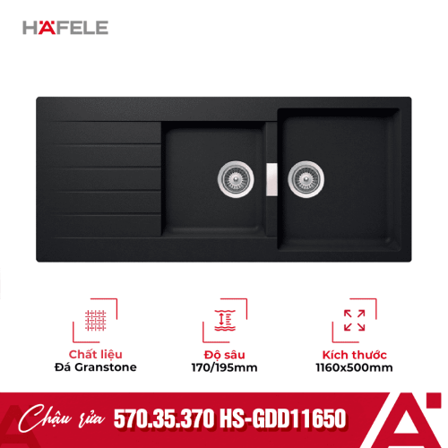 Chậu đá Hafele HS-GDD11650 570.35.370