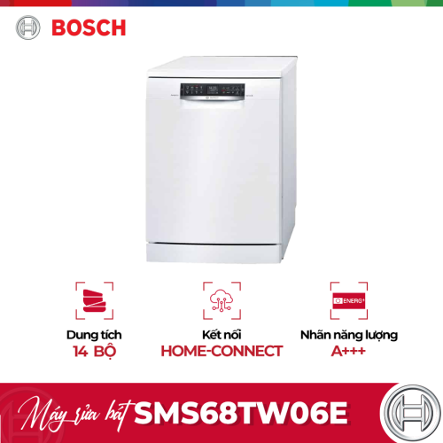 Máy rửa bát Bosch SMS68TW06E serie 6