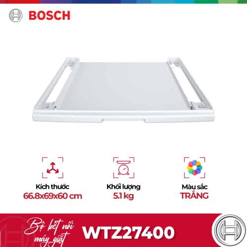 Bộ kết nối máy giặt máy sấy có ngăn kéo Bosch WTZ27400