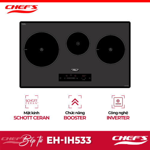 Bếp từ ba Chefs EH-IH533