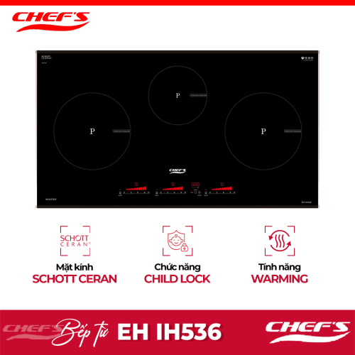 Bếp từ ba vùng nấu Chefs EH IH536