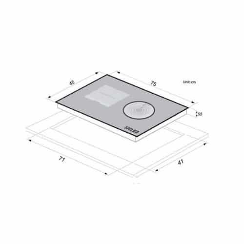 Kích thước của Bếp điện từ Spelier SPE-HC928 EG