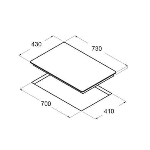 Kích thước bếp từ Eurosun EU-T708S