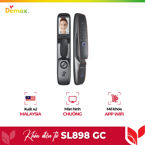 Khóa cửa điện tử thông minh DEMAX SL898 GC