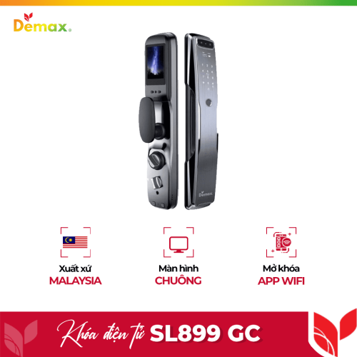 Khóa cửa điện tử thông minh DEMAX SL899 GC
