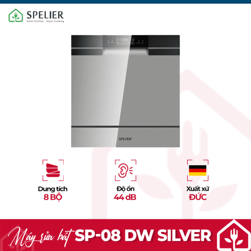 Máy rửa chén bát Spelier SP-08 DW Silver