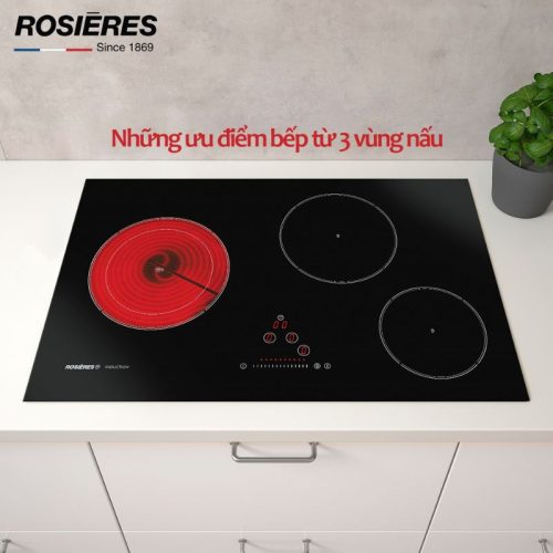 Ưu điểm của Bếp kểt hợp 2 từ 1 điện Rosieres PMI732N