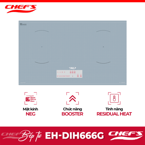 Bếp từ đôi Chefs EH-DIH666G