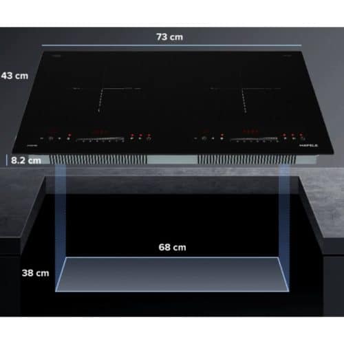 Kích thước lấp đặt của bếp từ Hafele HC-I2732A 536.61.726