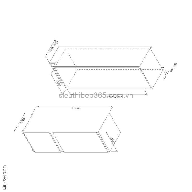 Kích thước tủ Lạnh Malloca MF-241BCD Kích thước tủ Lạnh Malloca MF-241BCD