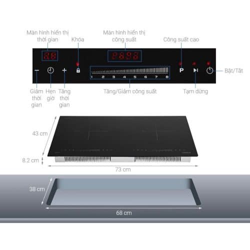 Thông số kỹ thuật của bếp từ Hafele HC-I2732A 536.61.726