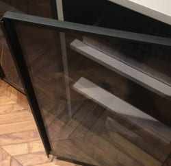 Khung nhôm kính Hafele màu bạc 563.58.923