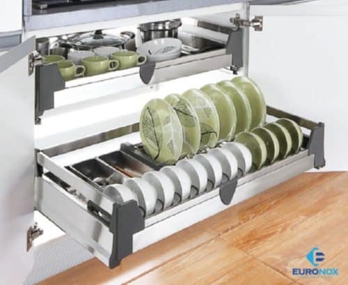 Giá xoong nồi inox đáy đặc âm tủ Euronox EU1.B75