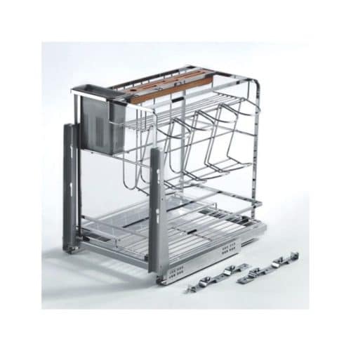 Giá dao thớt chai lọ inox 201, nan dẹt Faster MF450SD