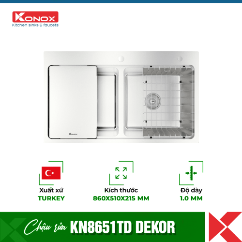 Chậu rửa bát Workstation Undermount Sink KN8651TD Dekor