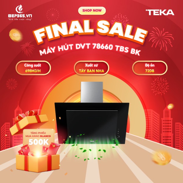 Máy hút mùi TEKA DVT 78660 TBS BK