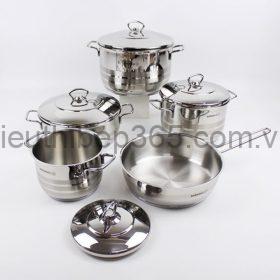 Ảnh thực tế bộ nồi chảo Elica ASTRA COOKWARE A202