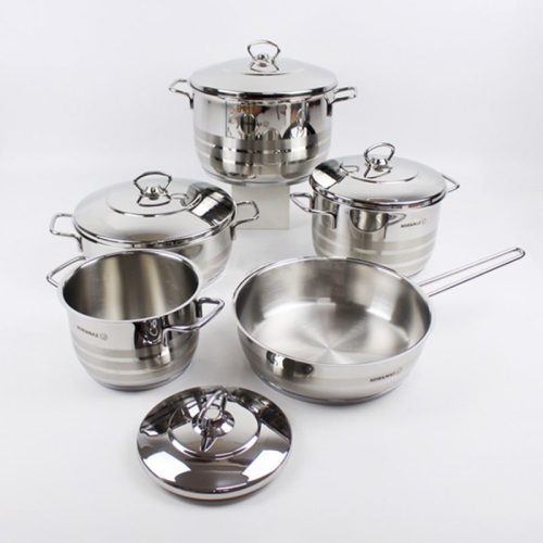 Bộ nồi chảo Elica Astra Cookware A2020 2 Ảnh thực tế bộ nồi chảo Elica ASTRA COOKWARE A202