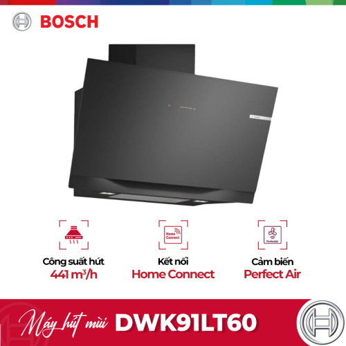 Máy hút mùi áp tường Bosch DWK91LT60 Serie 8