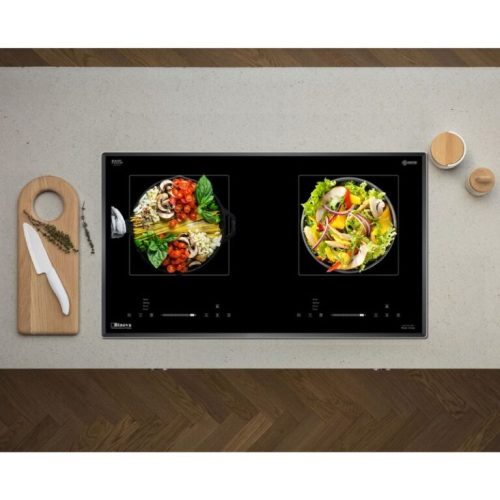 Bếp từ đôi Binova BI-1104IT lắp âm 3 Anh thuc te bep tu doi binova bi 1104it lap am