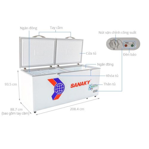 Tủ đông Sanaky Inverter 761 lít VH8699HY3 5 VH8699HY3 4