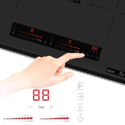 Bếp từ đôi Tomate TOM 02I‐G5 pro lắp âm 5 bang dieu khien bep tu doi tomate tom 02i‐g5 pro lap am