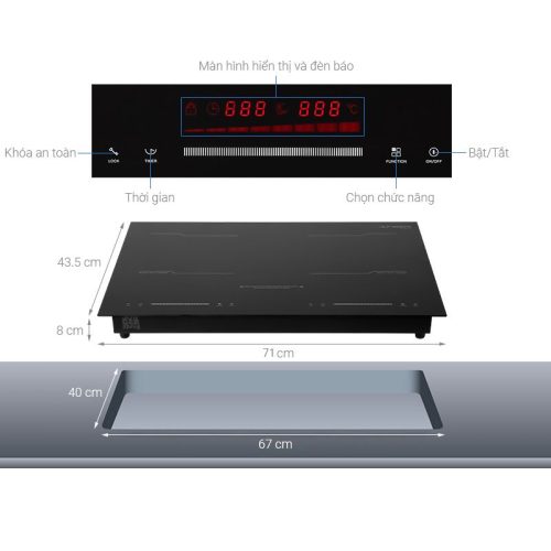 Bếp từ đôi Junger MK-22 lắp âm 4 chi tiet bep tu doi junger mk 22 lap am