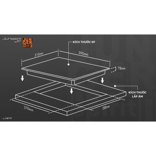 Bếp hồng ngoại đơn Junger IS-19 di động 4 kich thuoc bep hong ngoai don junger is 19 di dong