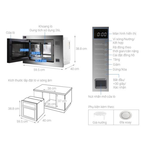 Lò vi sóng Junger TK-90 4 thong so ky thuat lo vi song junger tk 90
